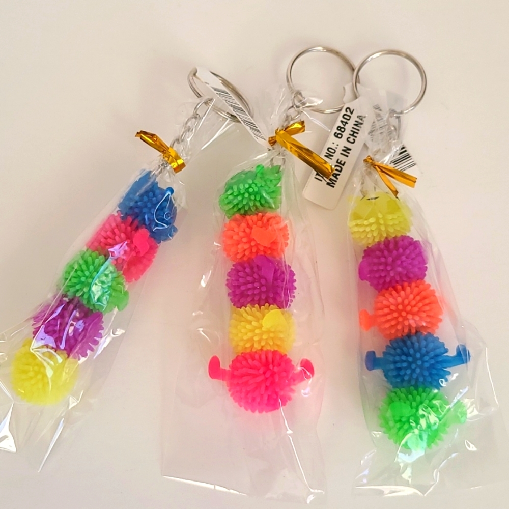 3 Sensory fidget keychains